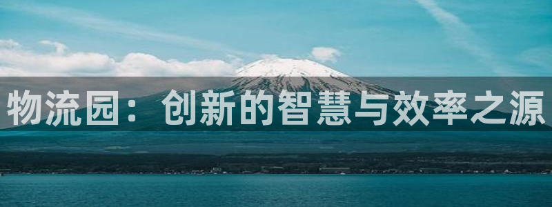 28圈加拿大开奖：物流园：创新的智慧